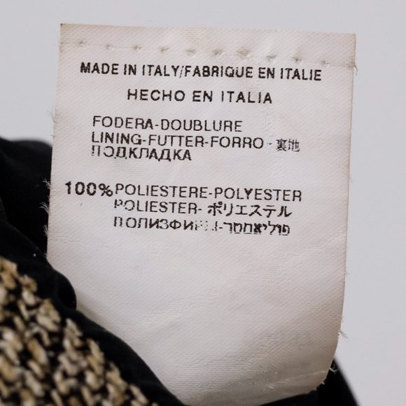 Valentino Brown Tweed Ruffle Pencil Skirt - Picture 9 of 10